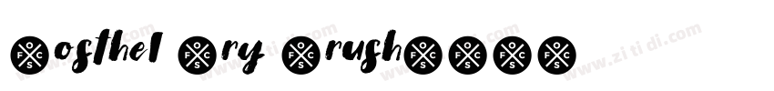 Gosthel Dry Brush字体转换